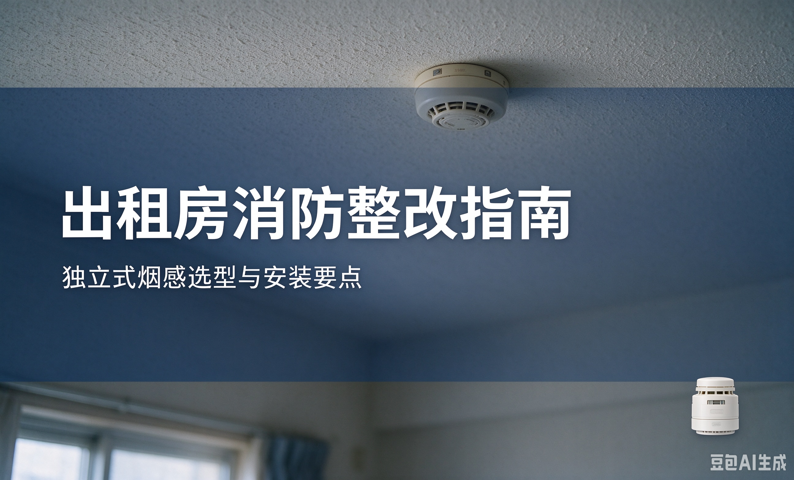 出租房消防整改指南：独立式光电感烟探测器工作原理、选型与安装要点