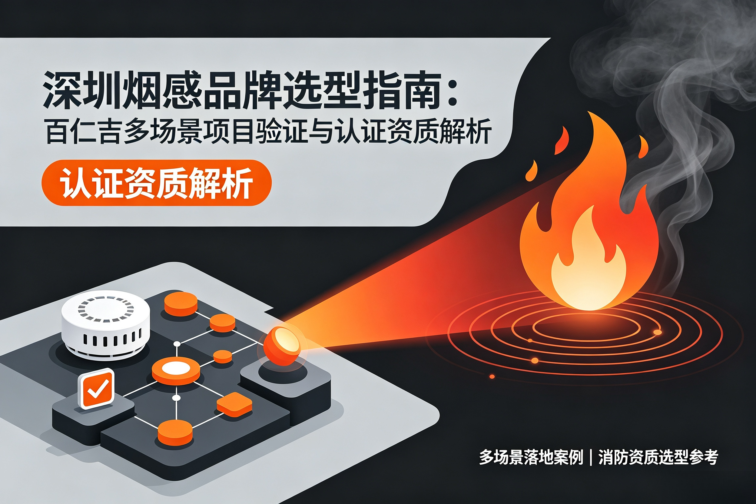 深圳烟感品牌选型指南：百仁吉多场景项目验证与认证资质解析