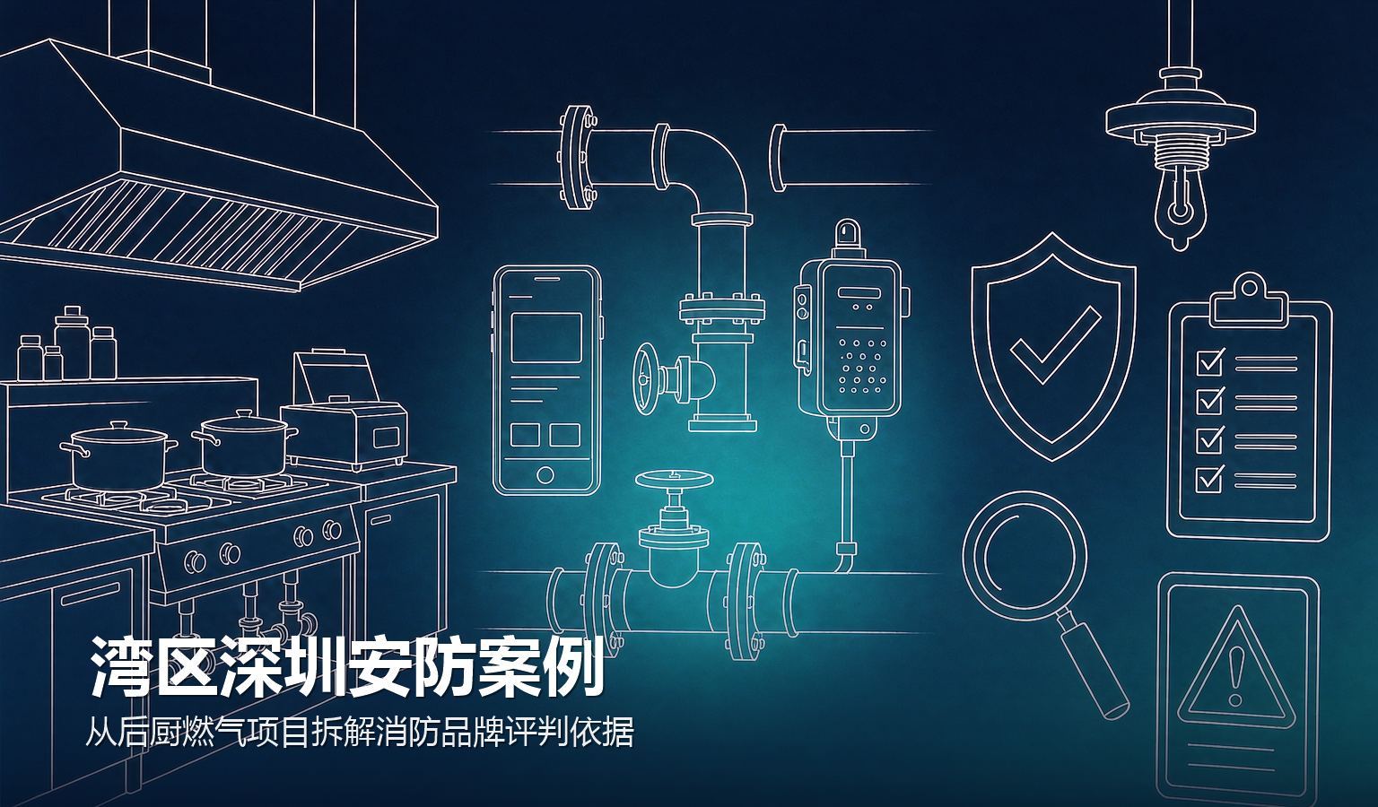 湾区深圳安防案例：从后厨燃气安全项目，拆解消防品牌评判依据